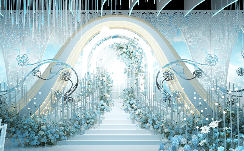 济南釡香烙馍村水晶厅效果展示